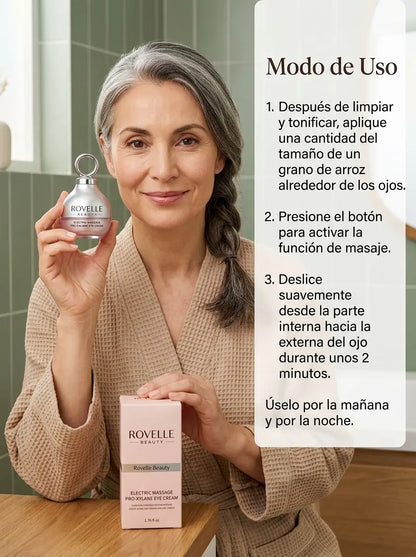 Crema Contorno de Ojos con Masaje Electrico